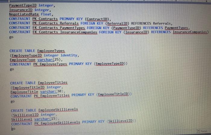 Solved Create a new database and execute the code below in | Chegg.com