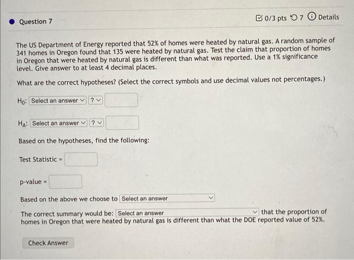 Solved Question 7 0/3 Pts 7 Details The US Department Of | Chegg.com