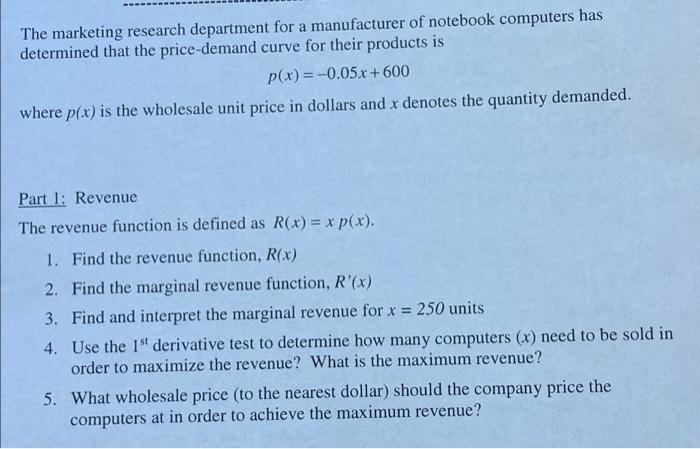 Solved a The marketing research department for a | Chegg.com