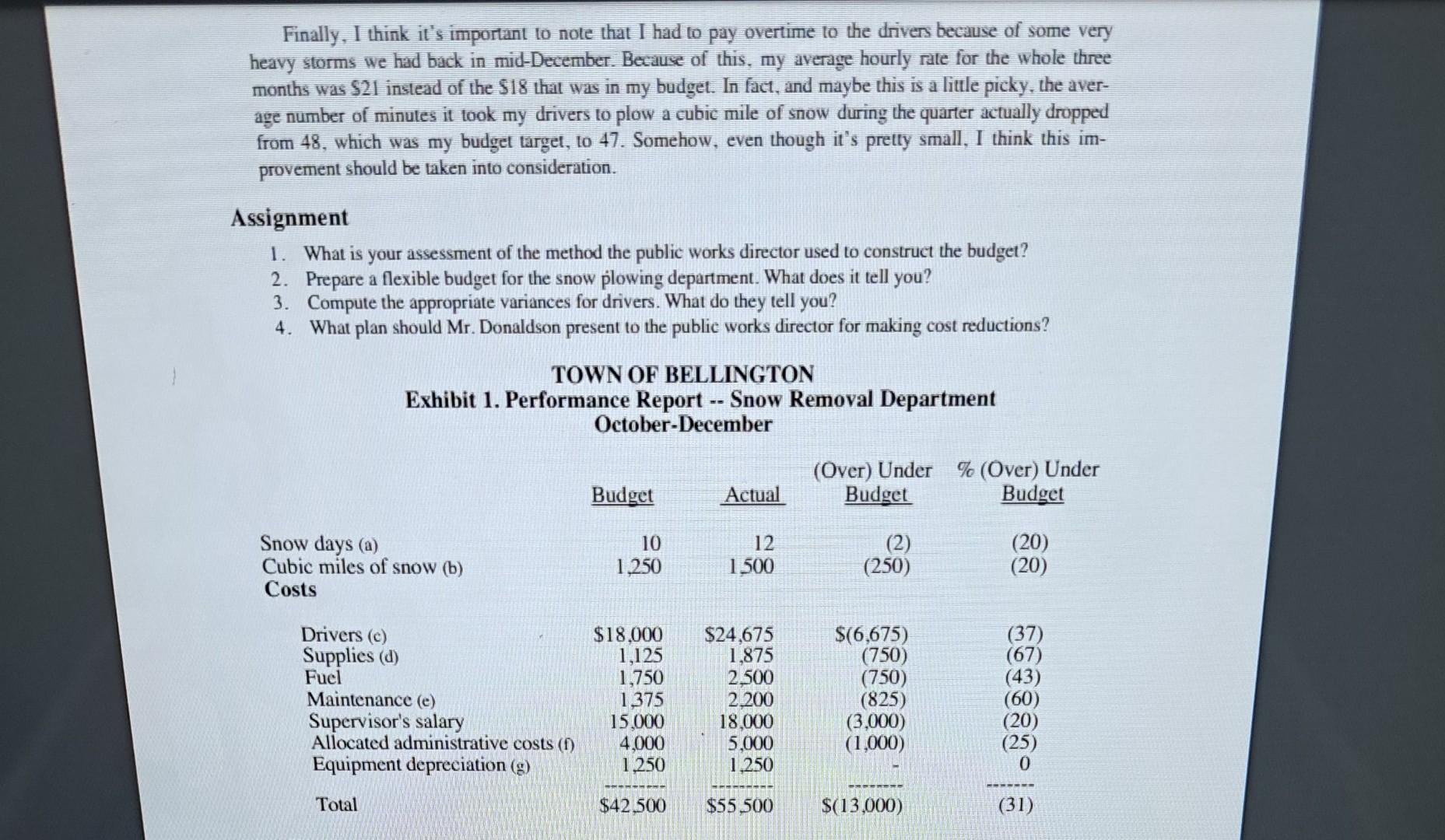 Sam Donaldson, supervisor of the snow removal