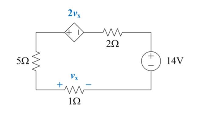 Solved Find vx in the circuit , and the power absorbed by | Chegg.com