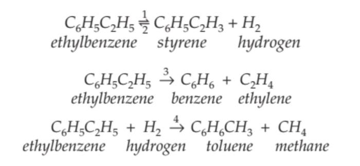 Solved C6H5C2H52122C6H5C2H3+H2 ethylbenzene styrene hydrogen | Chegg.com