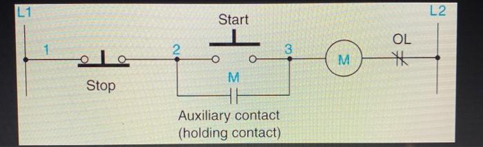 Solved Auxiliary contact (holding contact) | Chegg.com
