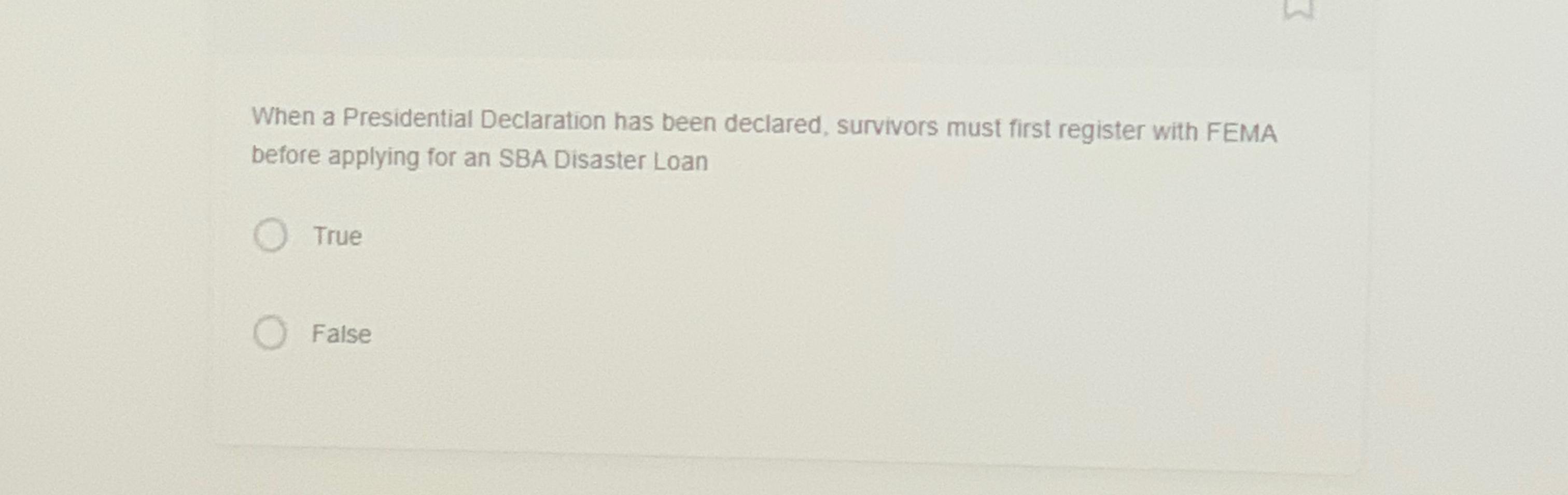 Solved When a Presidential Declaration has been declared, | Chegg.com