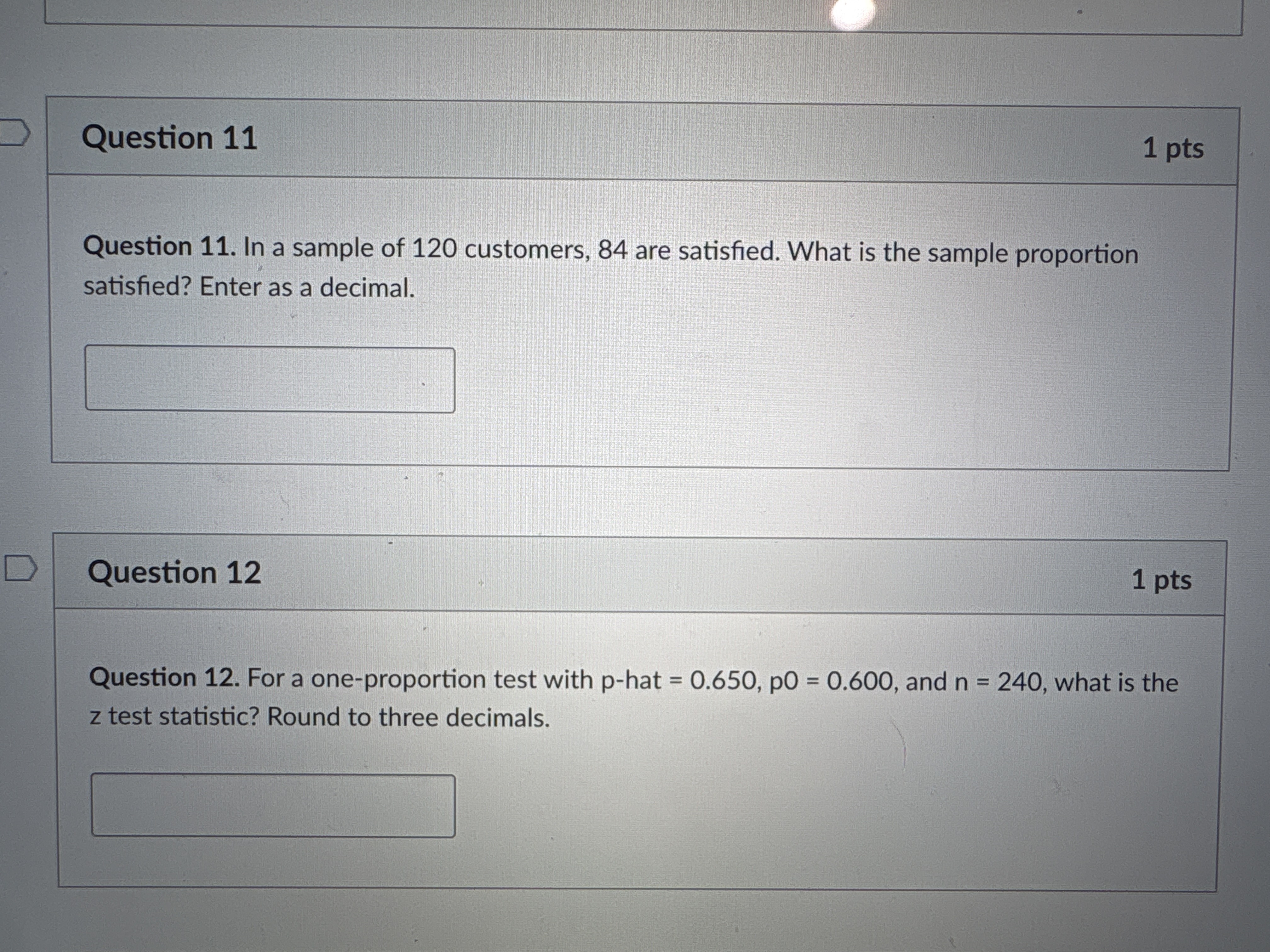 Solved Question 11Question 11. In a sample of 120 | Chegg.com