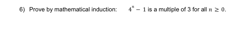 prove using mathematical induction 3 n 1 is multiple of 2