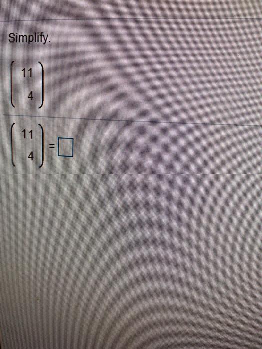 Solved Simplify. 4 ( (