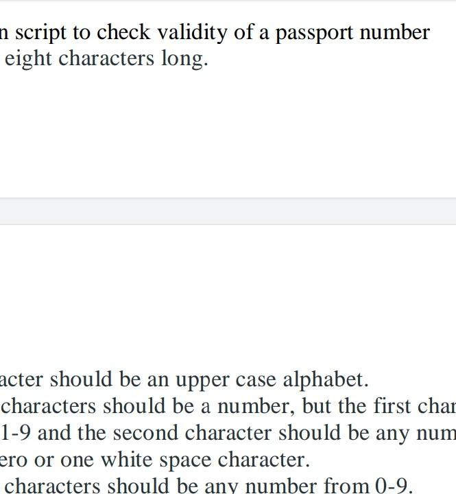 Solved a Write a python script to It should be eight cha | Chegg.com