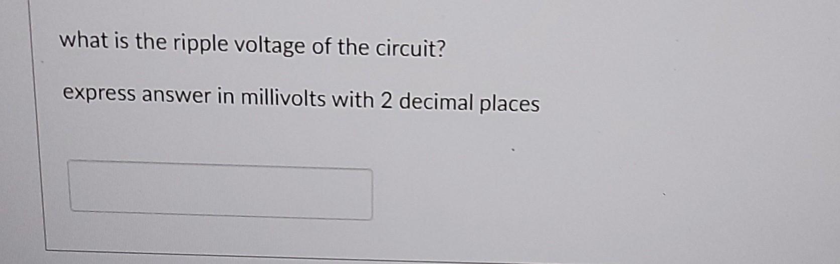 Solved what is the pulsating DC voltage of the circuit? | Chegg.com