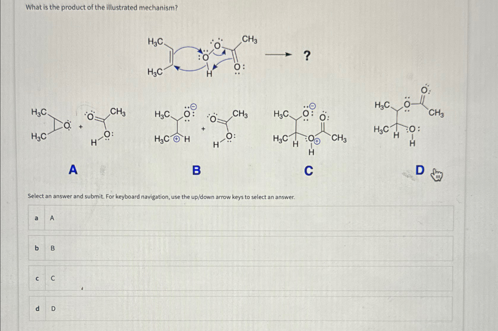 Solved What is the product of the illustrated | Chegg.com