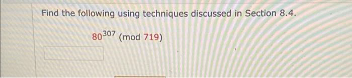 Solved Find the following using techniques discussed in | Chegg.com