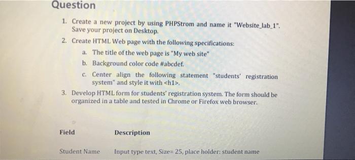 Solved please write an html code for this as soon as | Chegg.com