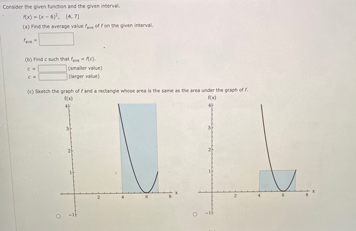 Solved Consider The Given Function And The Given Interval. | Chegg.com