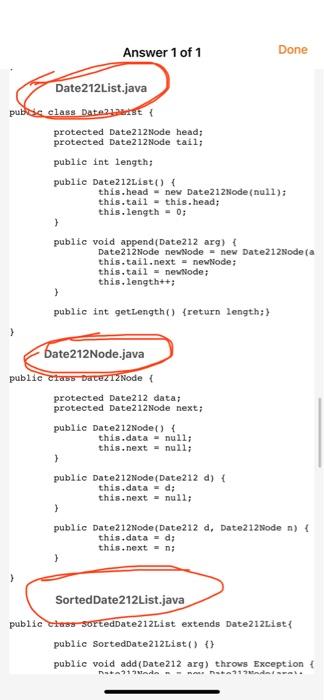 its Java. PLEASE make Bold color of each file (like | Chegg.com