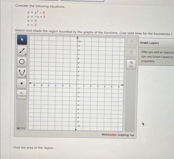 Solved Consider the following equations. y = x2 - 9 y = -x + | Chegg.com