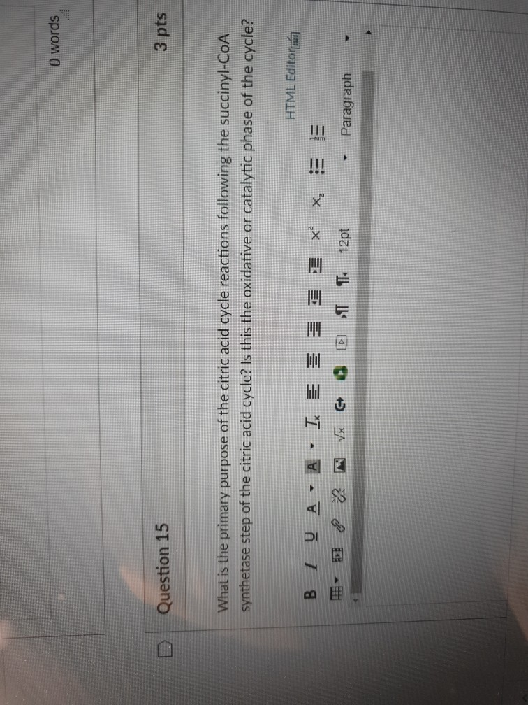 Solved O words Question 15 3 pts What is the primary purpose | Chegg.com
