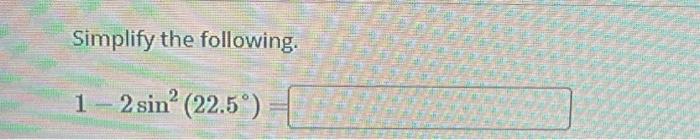 Solved Simplify The Following. | Chegg.com