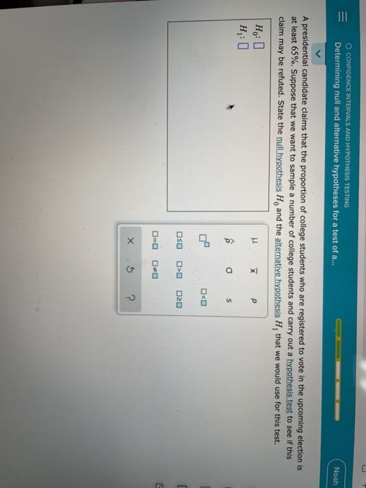 Solved O CONFIDENCE INTERVALS AND HYPOTHESIS TESTING | Chegg.com