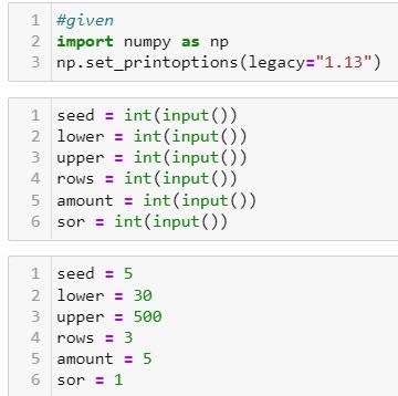 Solved Write a code that lets the user to enter six integers | Chegg.com