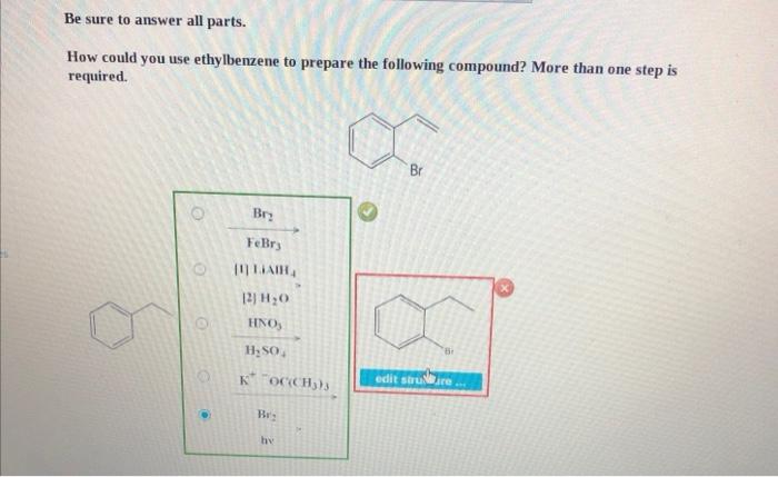 Solved Be Sure To Answer All Parts. How Could You Use | Chegg.com