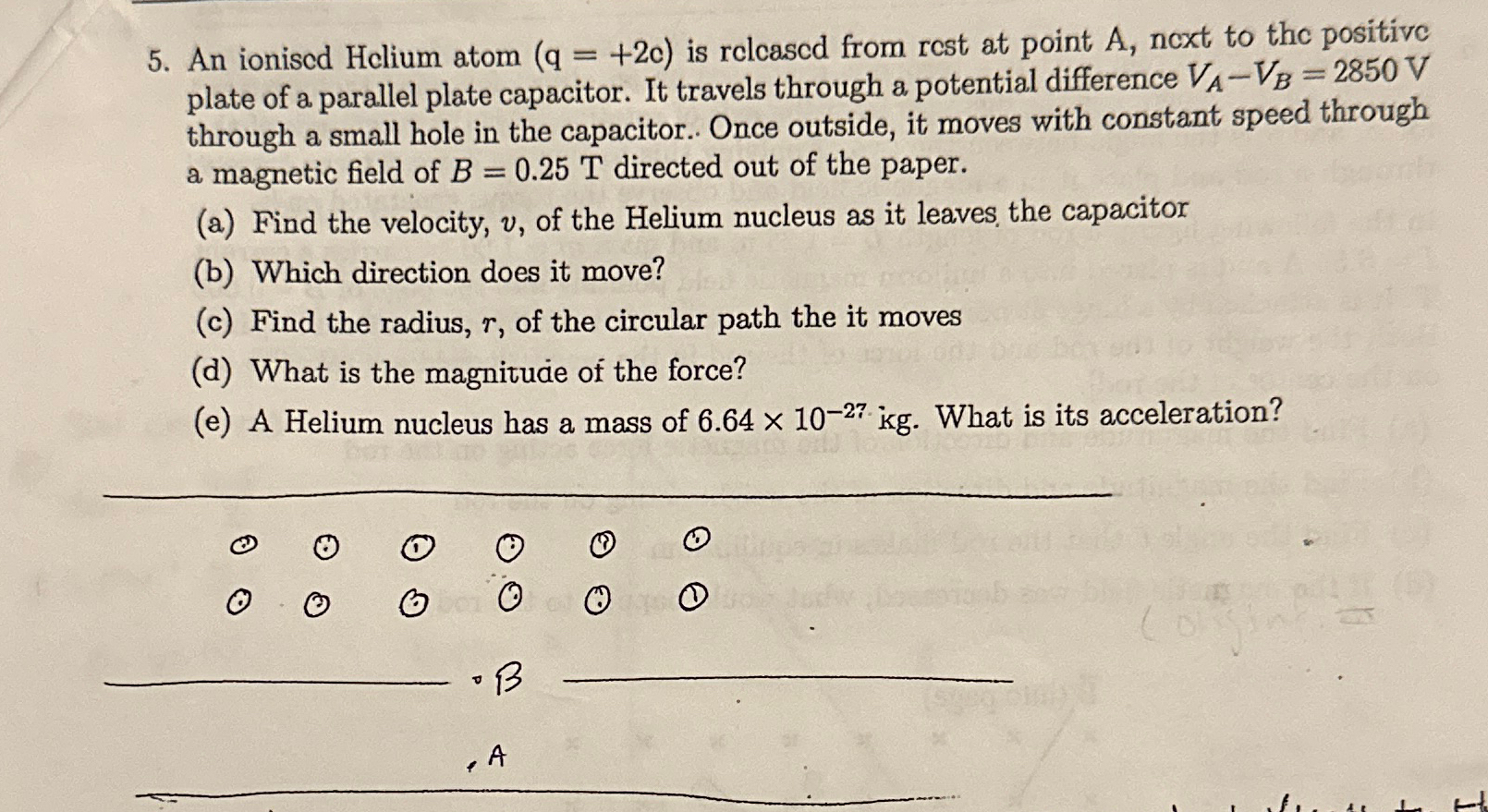 Solved An ionised Hclium atom )=(+2c ﻿is rclcascd from rest | Chegg.com