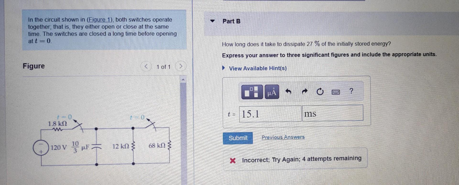 Solved In The Circuit Shown In (Figure 1), Both Switches | Chegg.com