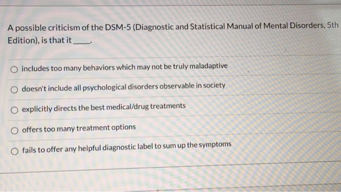 DSM-5 Diagnostic and Statistical Manual of Mental Disorders