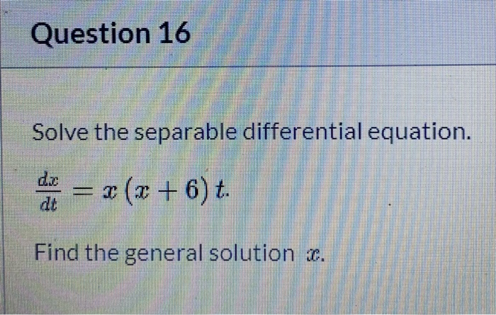 Solved Differential Equations Please show your work and | Chegg.com