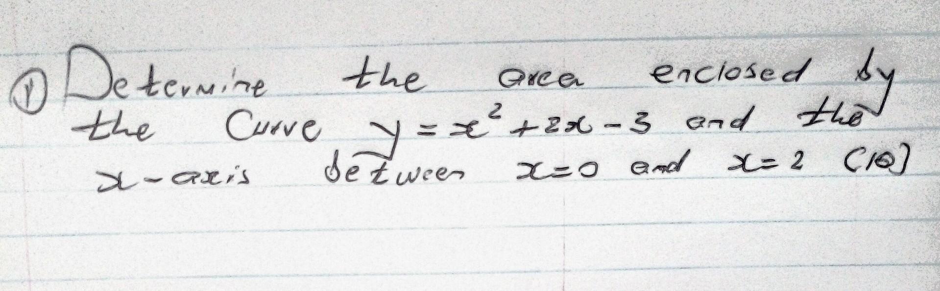 Solved (1) Determine the area enclosed by the Curve | Chegg.com