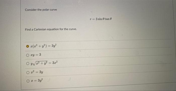 Solved Consider The Parametric Curve Defined By