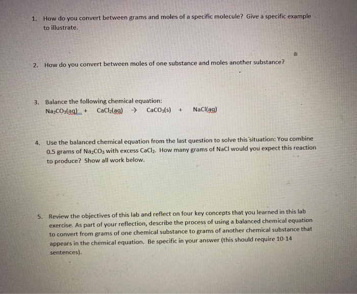 Converting between grams and cheap moles