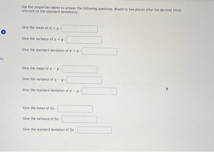 Solved We have learned the following about expected value | Chegg.com