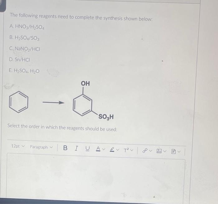 Solved Which is the major product of the reaction: Cl2/FeCl3 | Chegg.com