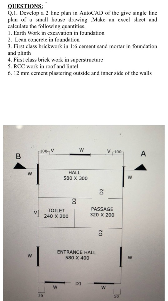 single line plan