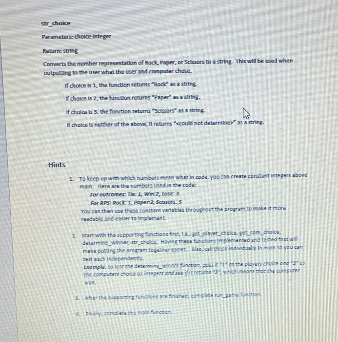 Solved Part 1 Instructions Write a program that plays a game | Chegg.com