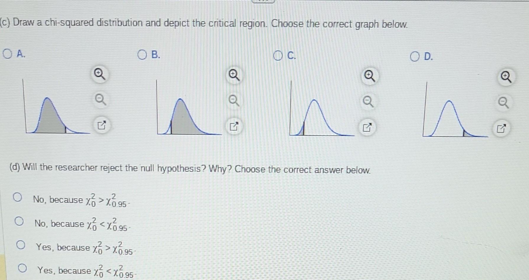 Solved Draw your Chi Square Curve and put in the critical