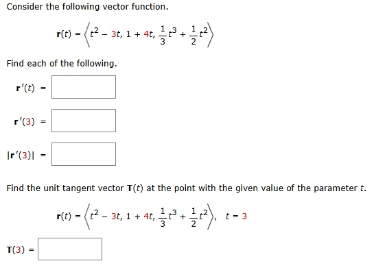 Solved Consider the following vector | Chegg.com