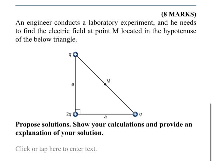 Solved (8 MARKS) An engineer conducts a laboratory | Chegg.com