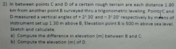 Solved 2) In between points C and D of a certain rough | Chegg.com