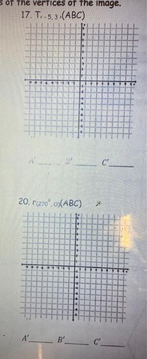 Solved Graph ABC with vertices A(3,4) B(-2,5) and C(6,-3) | Chegg.com