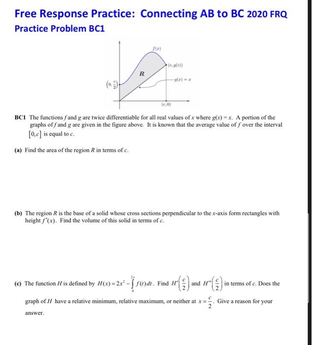 Solved Free Response Practice Connecting Ab To F Chegg Com