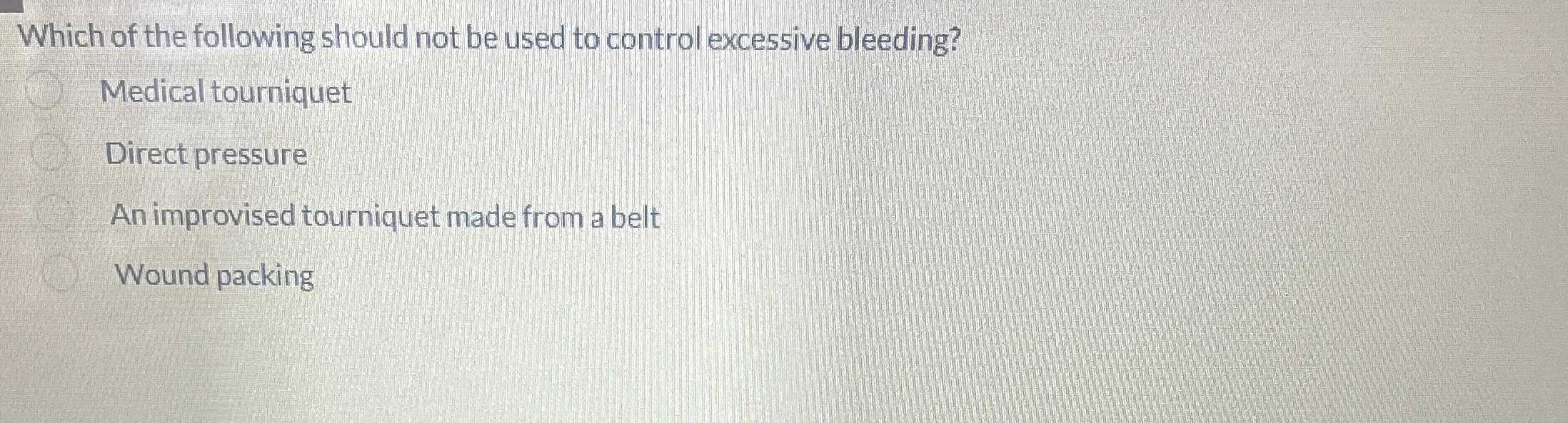 Solved Which of the following should not be used to control | Chegg.com