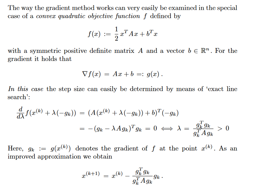 Solved I was told that the steepest descent method the | Chegg.com