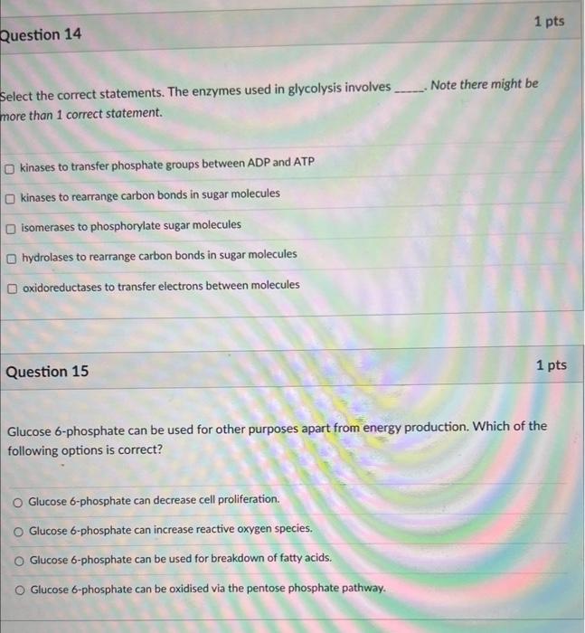 Solved Select the correct statements. The enzymes used in | Chegg.com