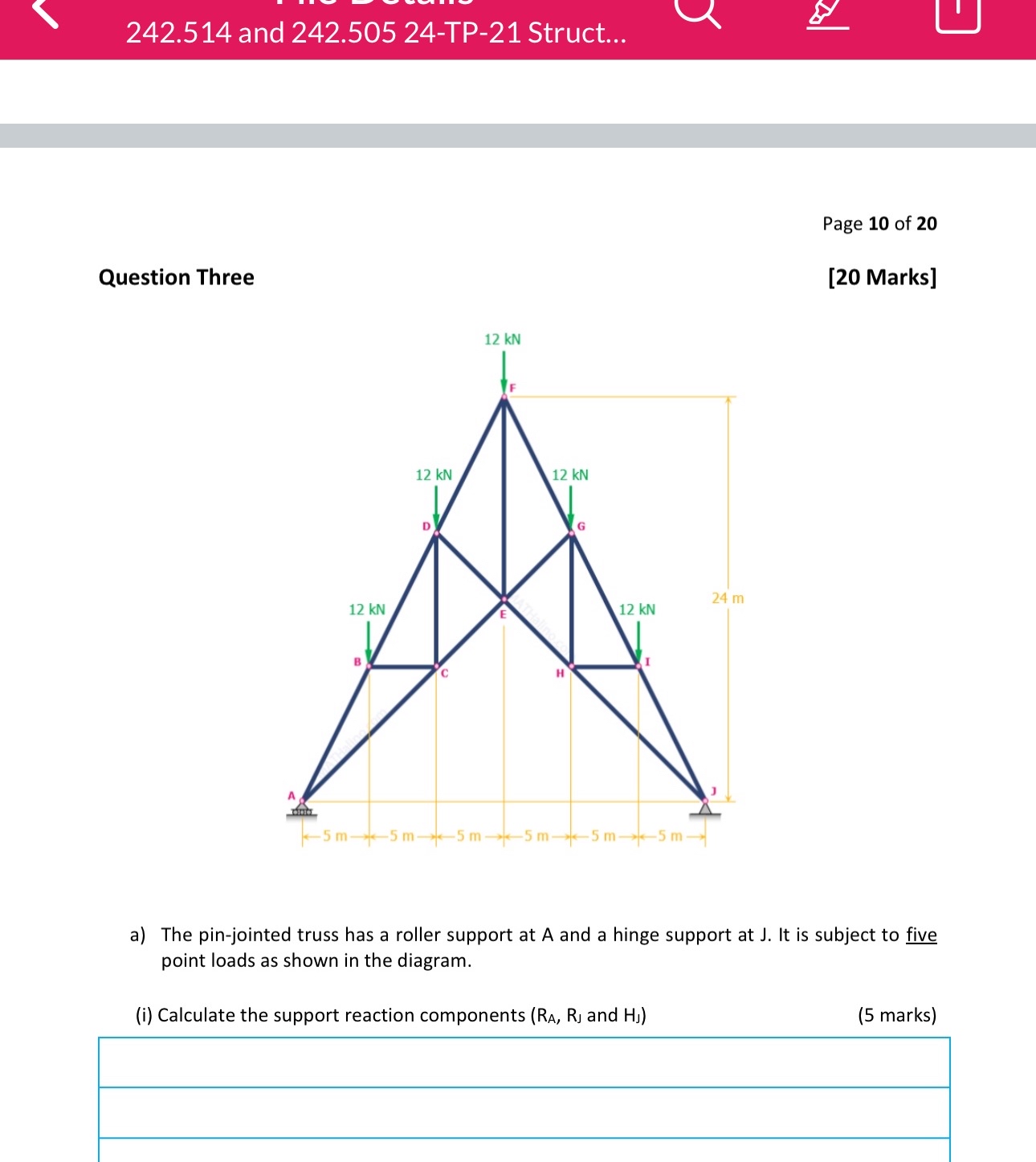 Solved by an EXPERT 242.514 ﻿and 242.505 24-TP-21 ﻿Struct...Page 10 ﻿of ...
