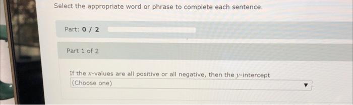 Solved Select The Appropriate Word Or Phrase To Complete | Chegg.com