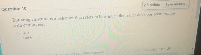 Solved Question 10 2.8 points Save Answer Initiating | Chegg.com