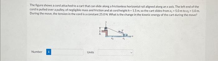 Solved The figure shows a cord attached to a cart that can | Chegg.com