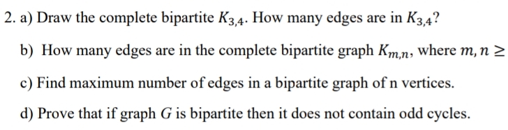draw the complete bipartite graph k2 3 and k2 4