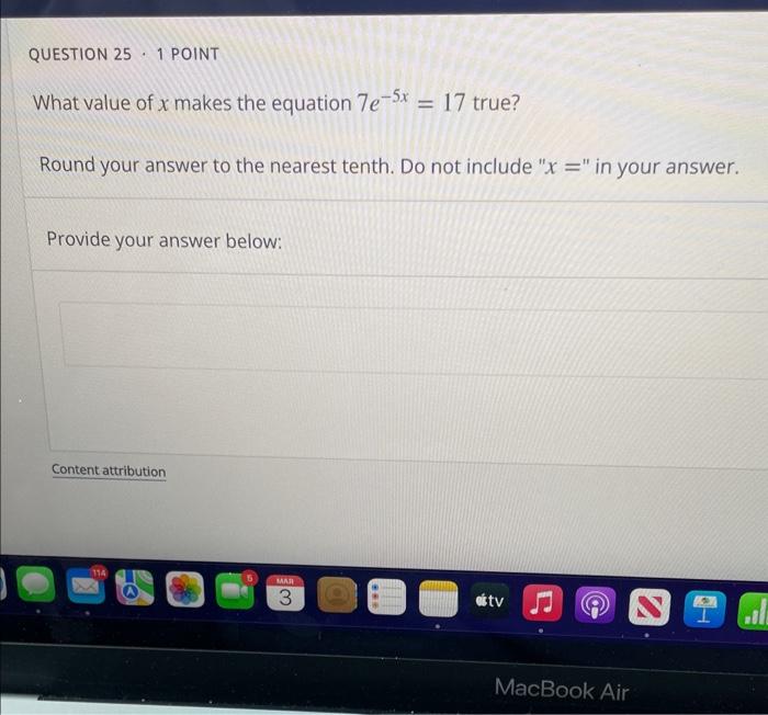 what is the value of x in the equation 2x 5 17